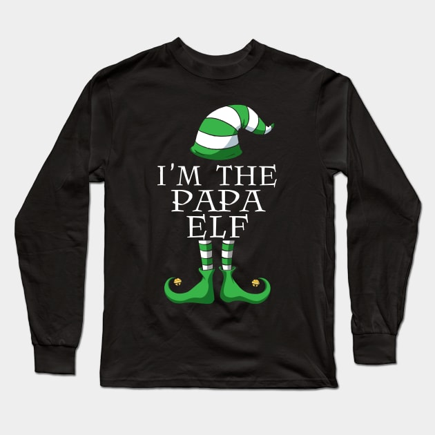 I'm The Papa Elf Matching Family Pajamas Christmas Gifts Long Sleeve T-Shirt by thuden1738